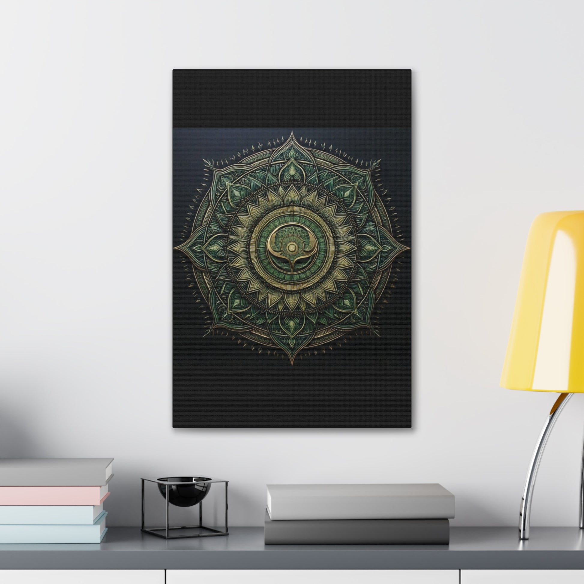 Bohemian Decor Wall Art Canvas, Mandala Artwork, Home Decor Gift, Meditation Room Decoration, Unique Gift for Yoga Lovers