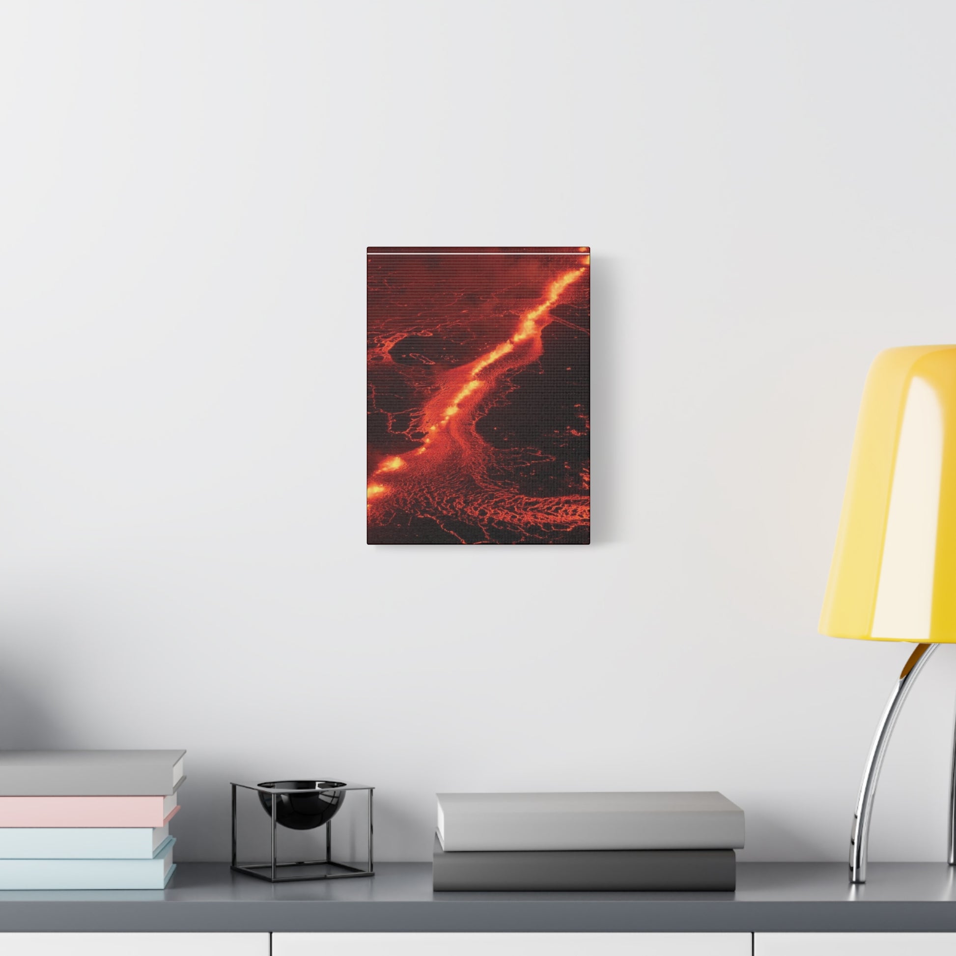 Lava Flow Canvas Wall Art, Modern Home Decor, Unique Gift for Art Lovers, Living Room Decoration
