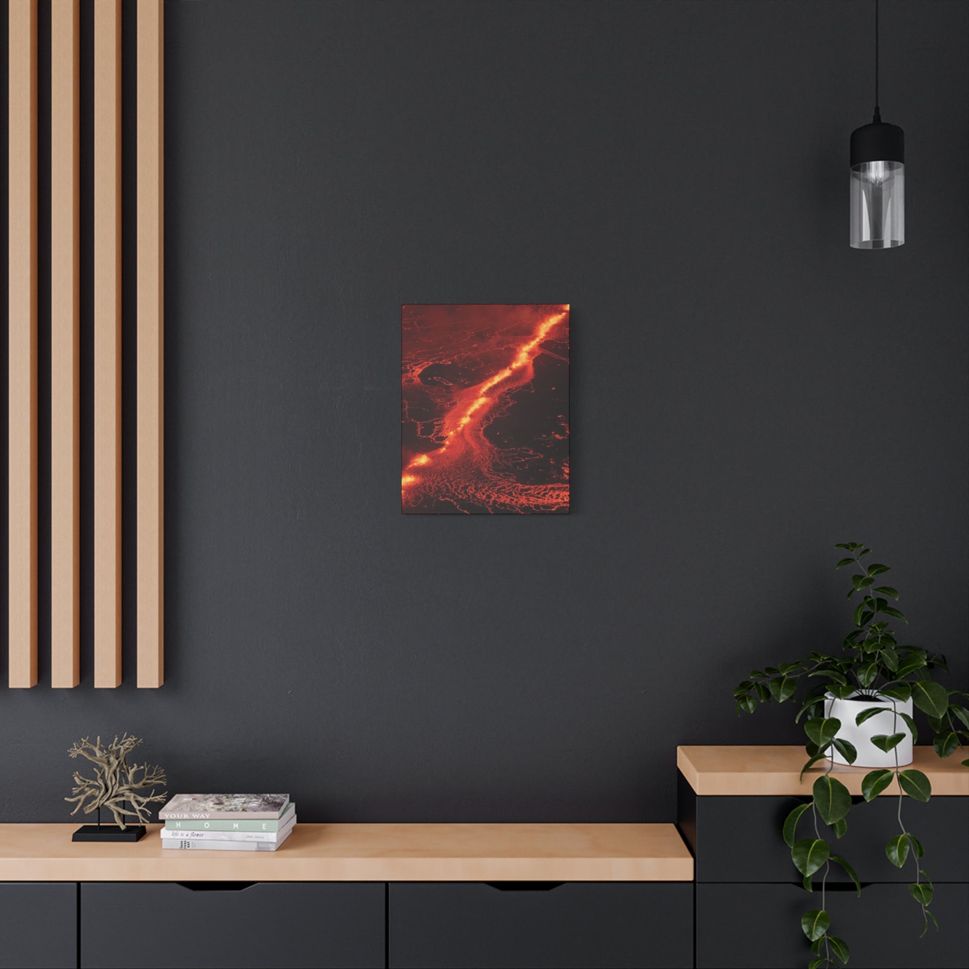 Lava Flow Canvas Wall Art, Modern Home Decor, Unique Gift for Art Lovers, Living Room Decoration
