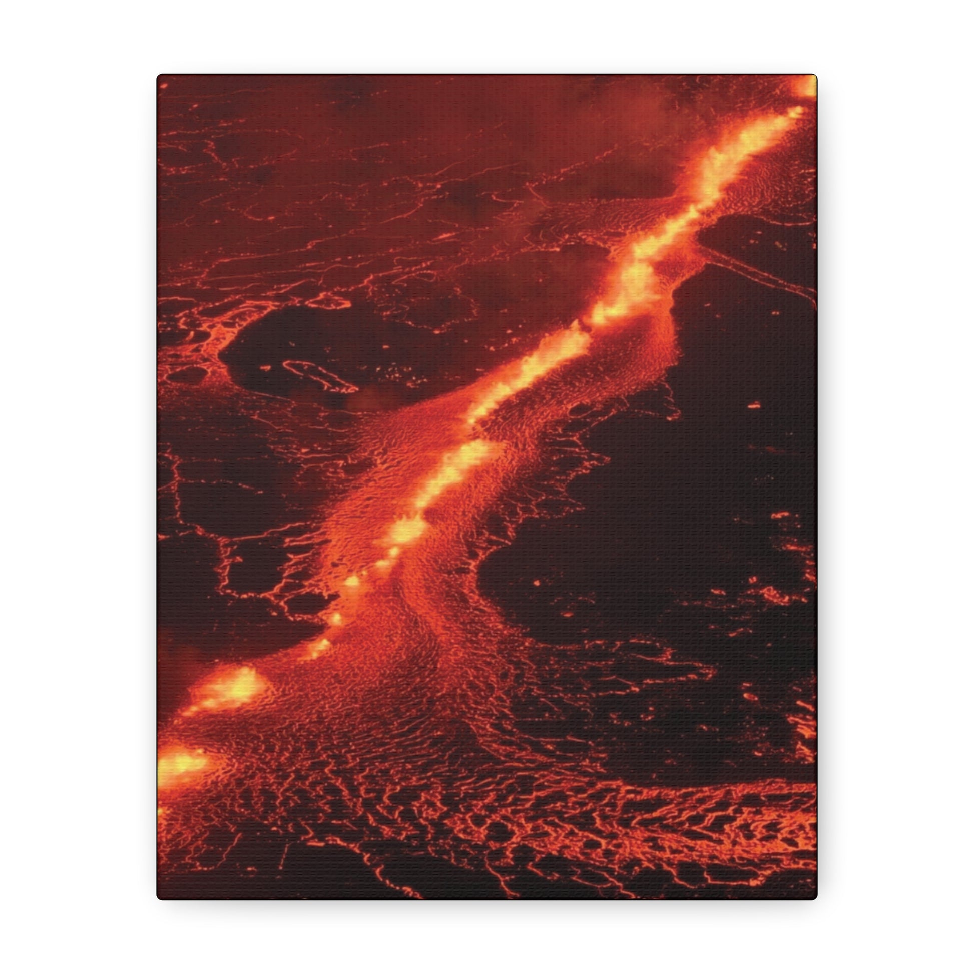 Lava Flow Canvas Wall Art, Modern Home Decor, Unique Gift for Art Lovers, Living Room Decoration