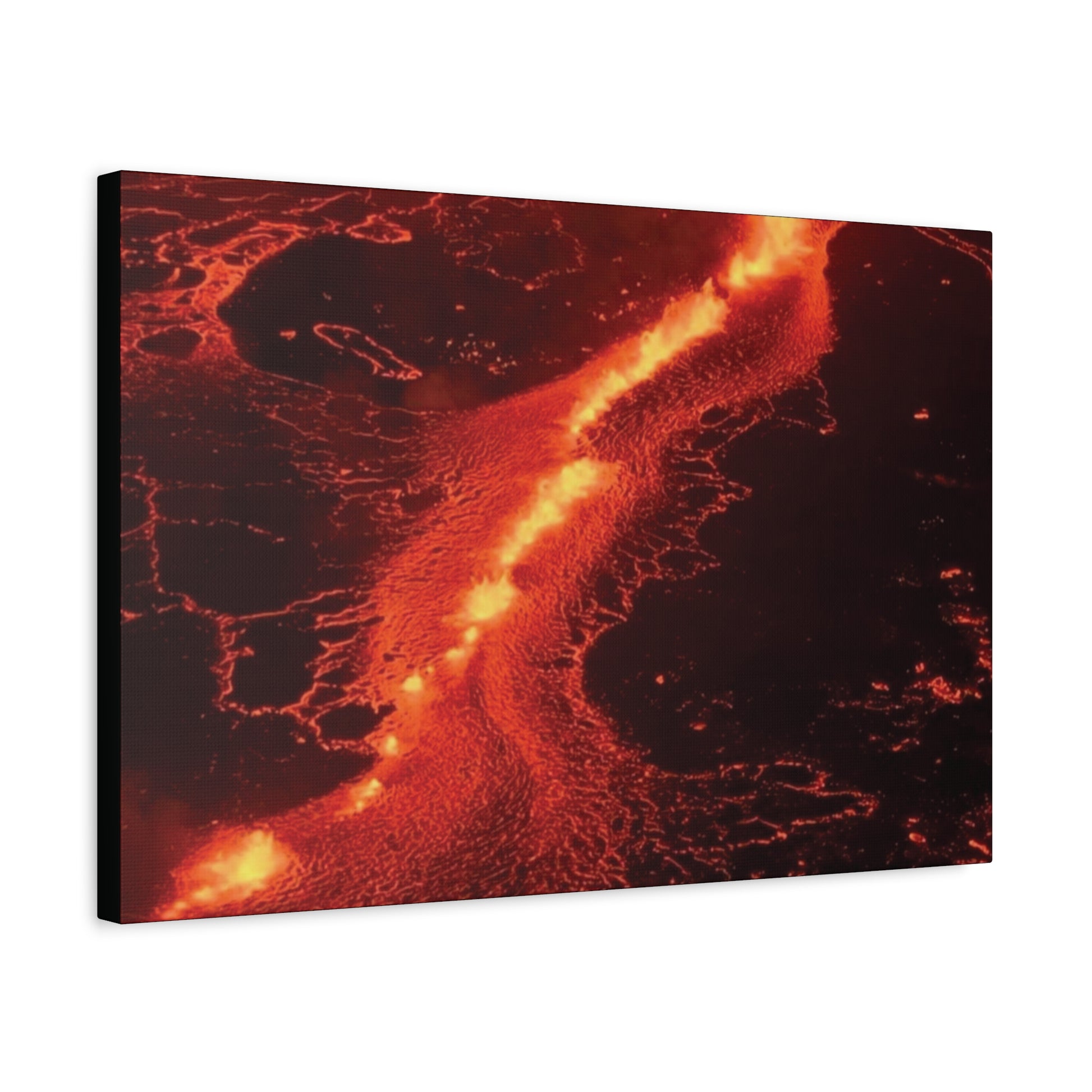 Lava Flow Canvas Wall Art, Modern Home Decor, Unique Gift for Art Lovers, Living Room Decoration