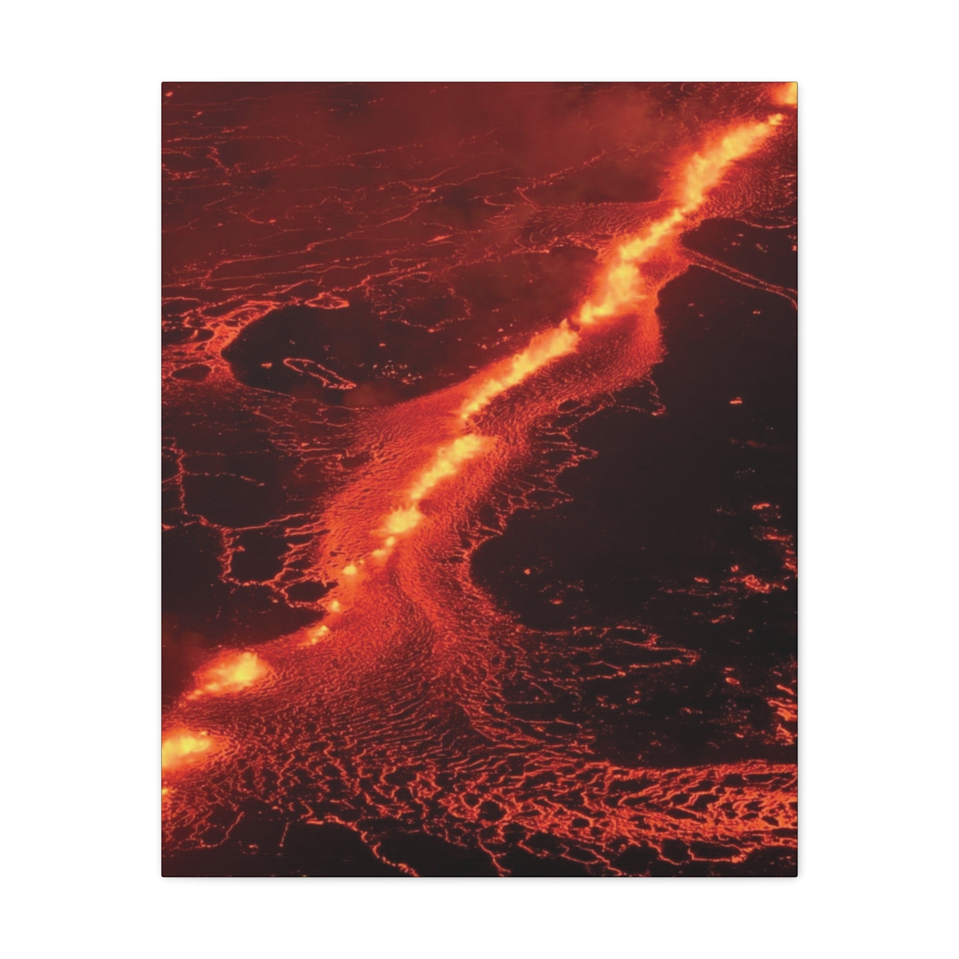 Lava Flow Canvas Wall Art, Modern Home Decor, Unique Gift for Art Lovers, Living Room Decoration