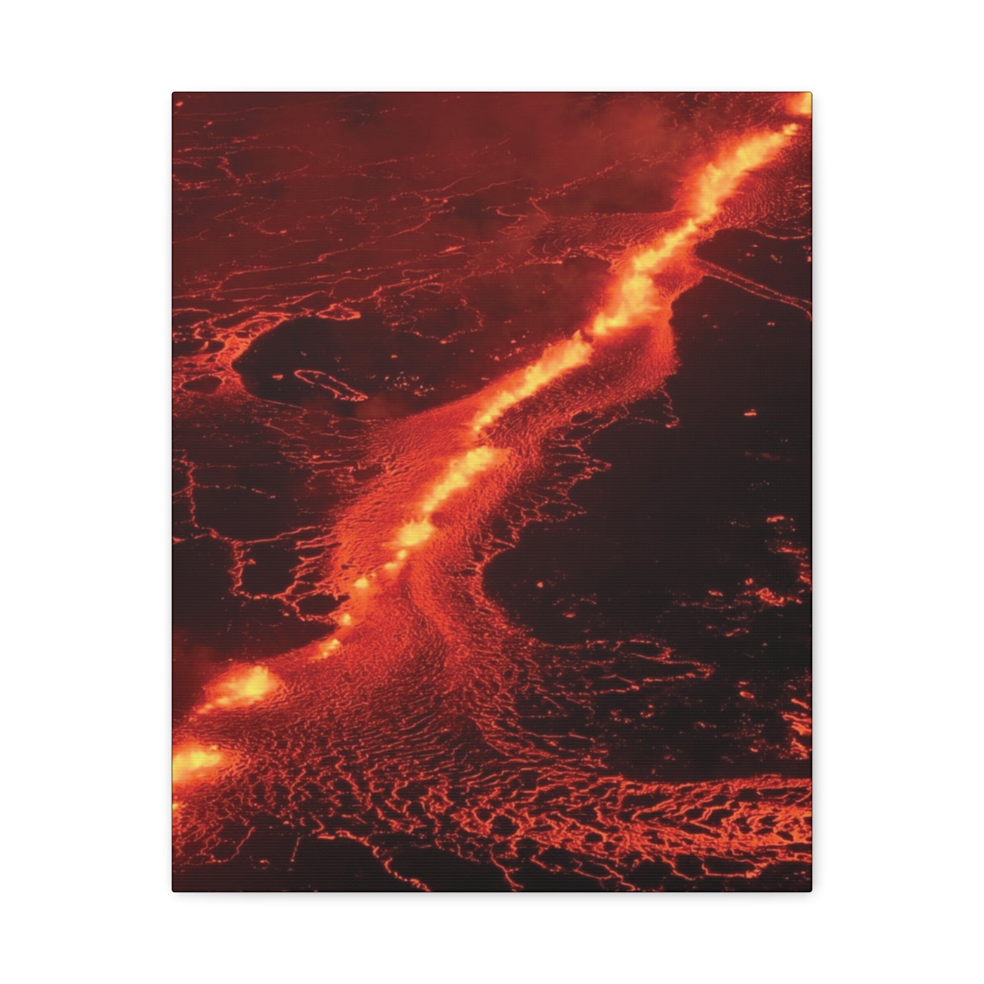 Lava Flow Canvas Wall Art, Modern Home Decor, Unique Gift for Art Lovers, Living Room Decoration