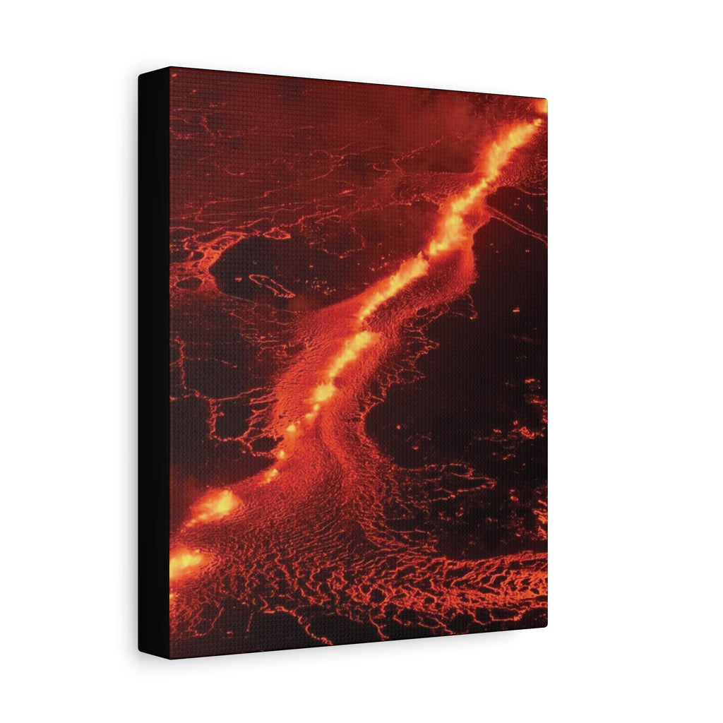 Lava Flow Canvas Wall Art, Modern Home Decor, Unique Gift for Art Lovers, Living Room Decoration