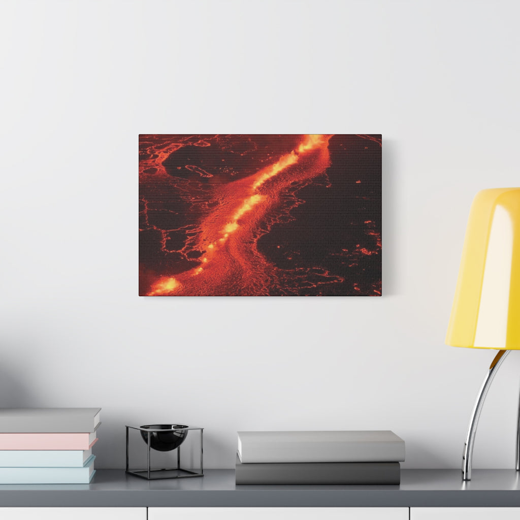 Lava Flow Canvas Wall Art, Modern Home Decor, Unique Gift for Art Lovers, Living Room Decoration
