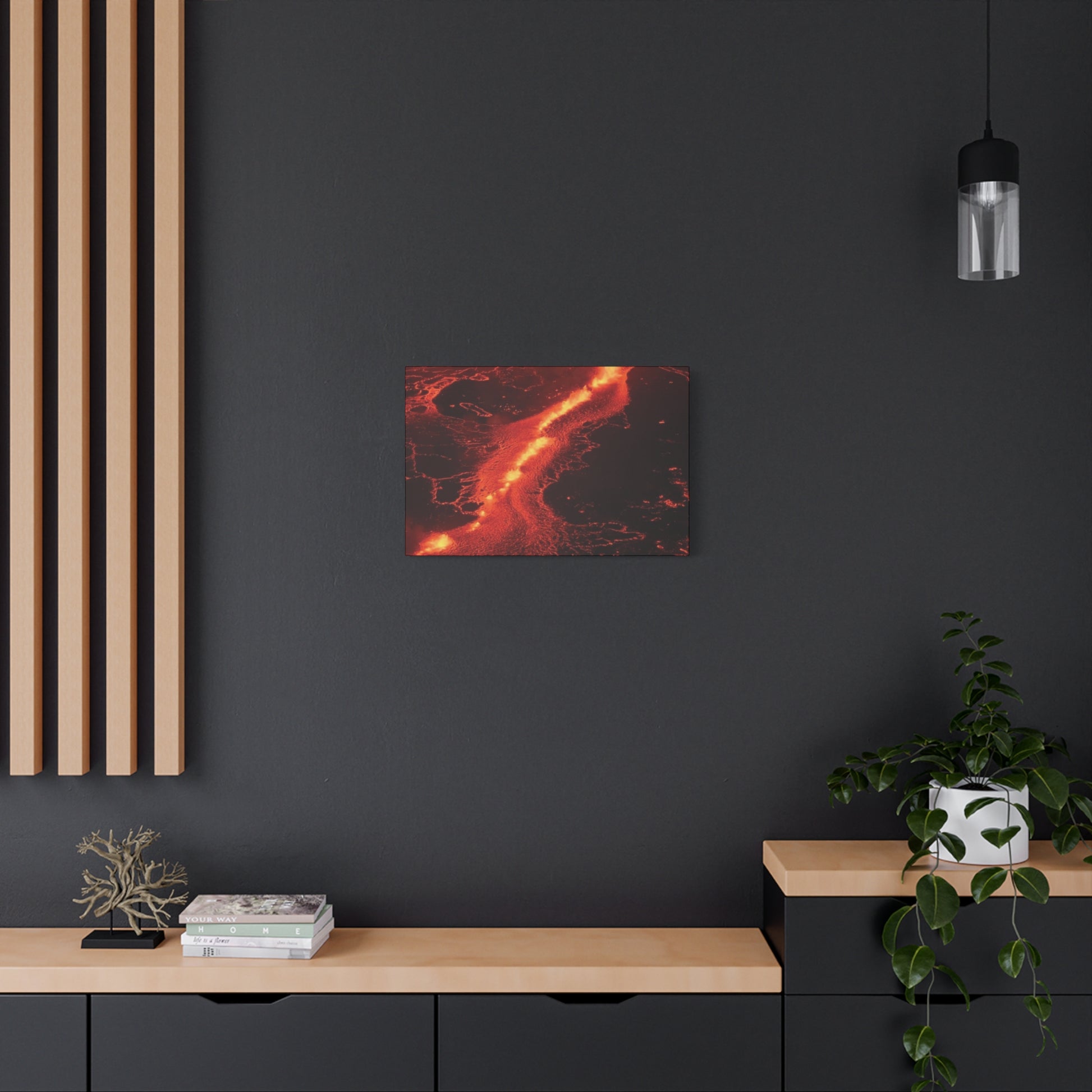 Lava Flow Canvas Wall Art, Modern Home Decor, Unique Gift for Art Lovers, Living Room Decoration