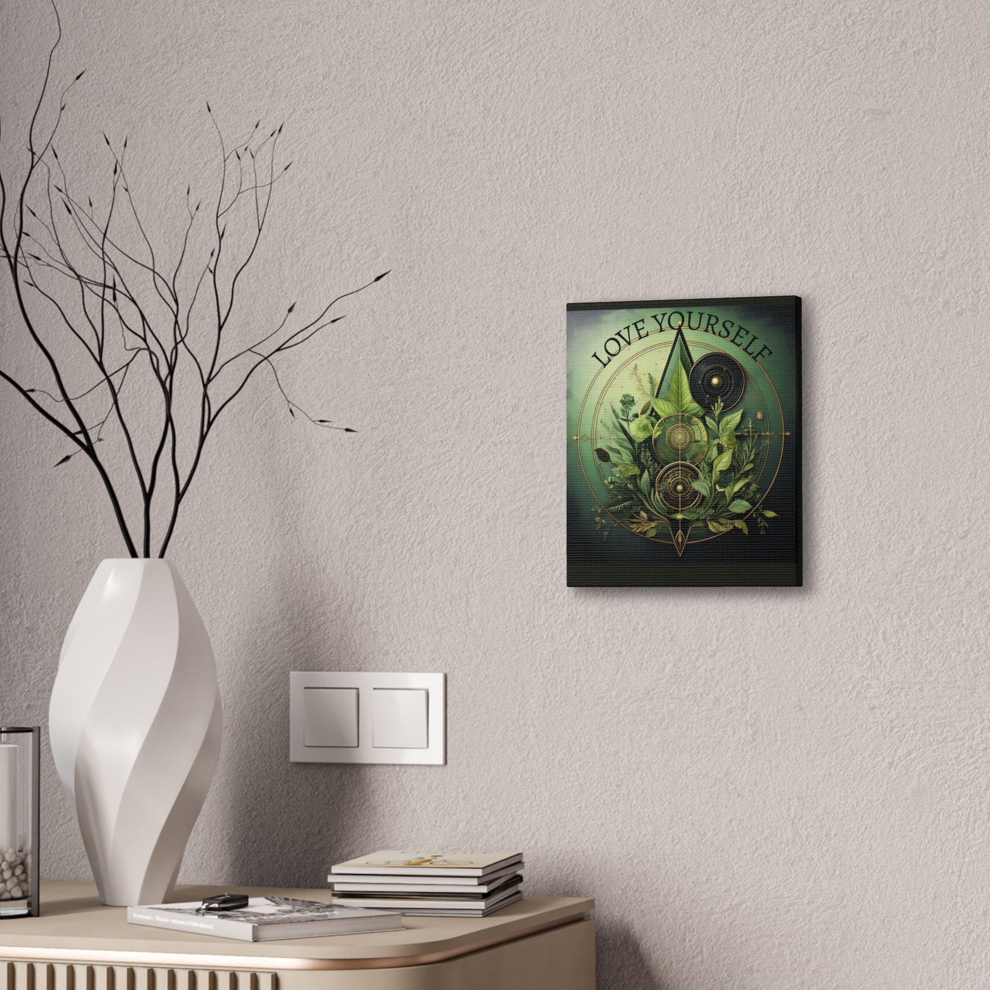 Canvas Art Print, Boho Wall Decor, Greenery Artwork, Nature Inspired Decor, Gift for Plant Lovers