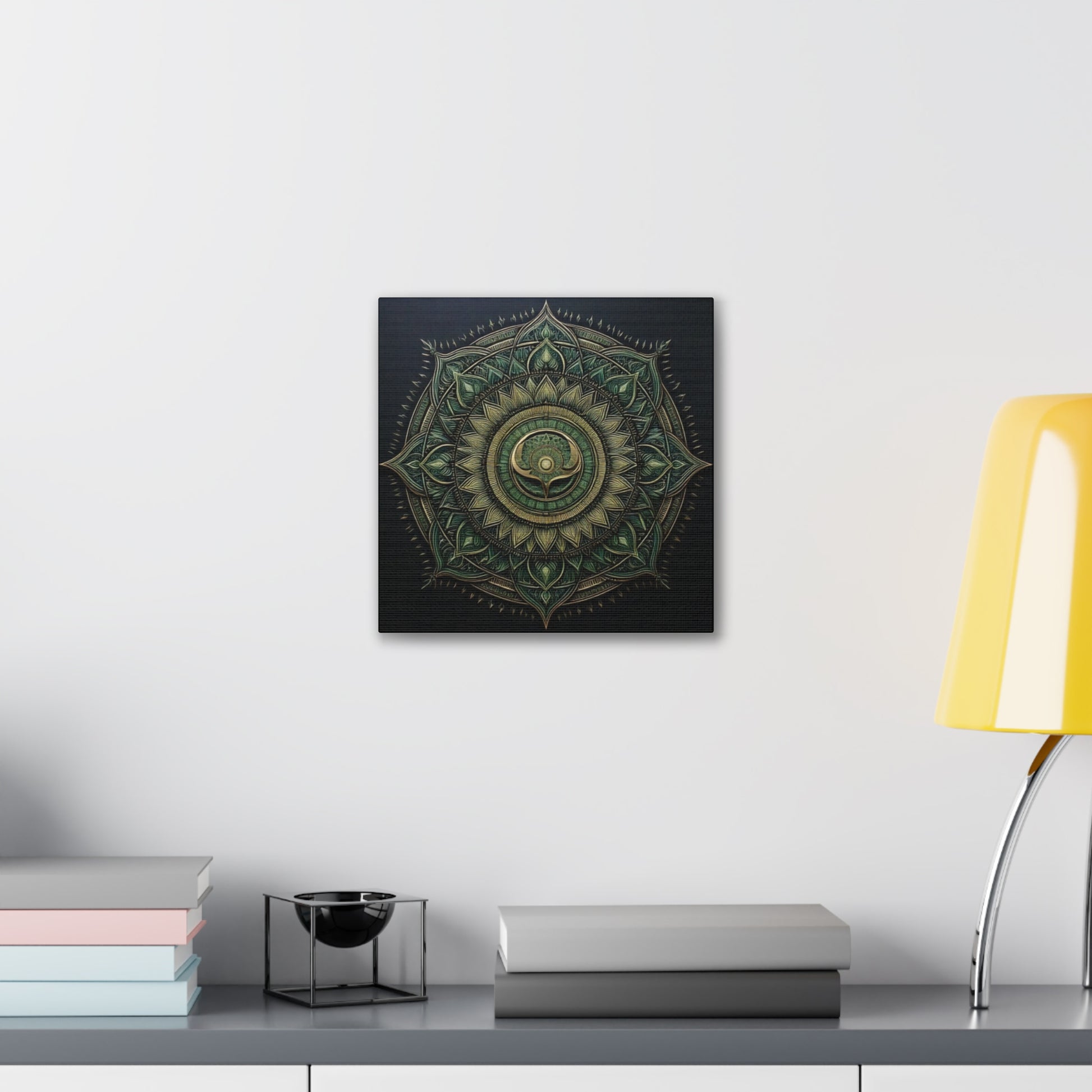 Bohemian Decor Wall Art Canvas, Mandala Artwork, Home Decor Gift, Meditation Room Decoration, Unique Gift for Yoga Lovers