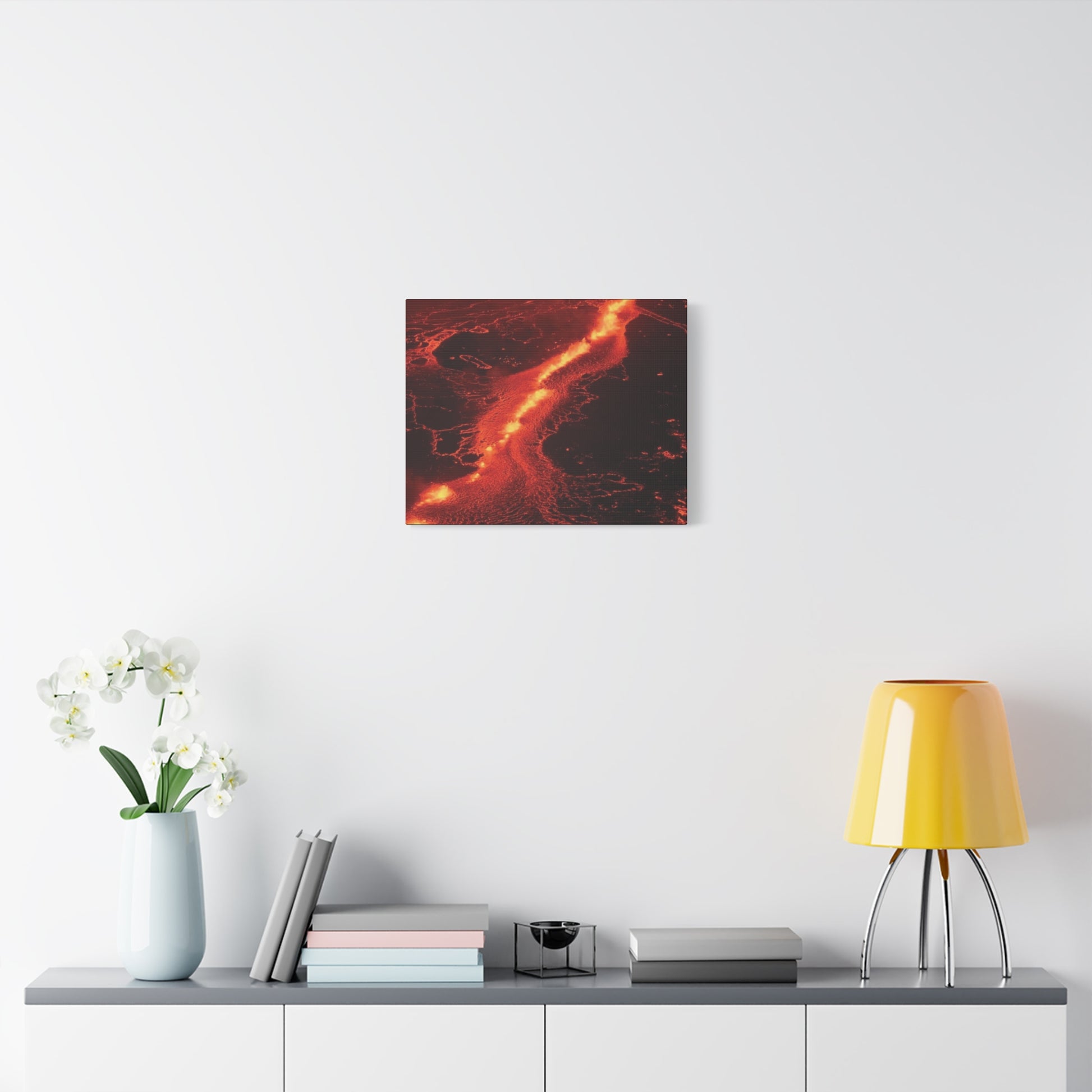 Lava Flow Canvas Wall Art, Modern Home Decor, Unique Gift for Art Lovers, Living Room Decoration