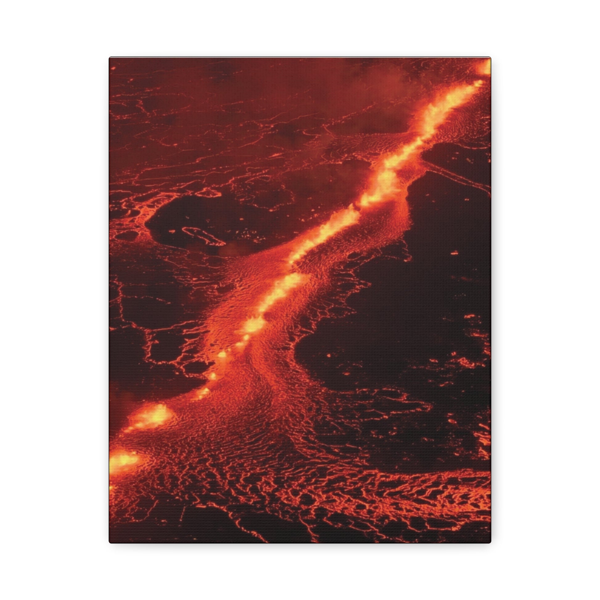Lava Flow Canvas Wall Art, Modern Home Decor, Unique Gift for Art Lovers, Living Room Decoration