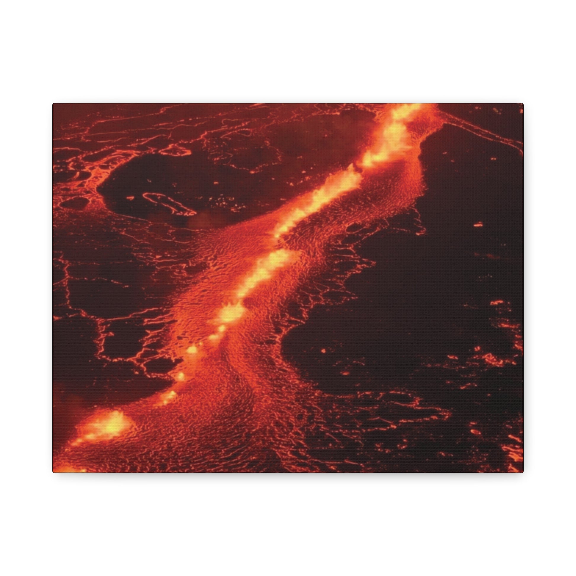 Lava Flow Canvas Wall Art, Modern Home Decor, Unique Gift for Art Lovers, Living Room Decoration