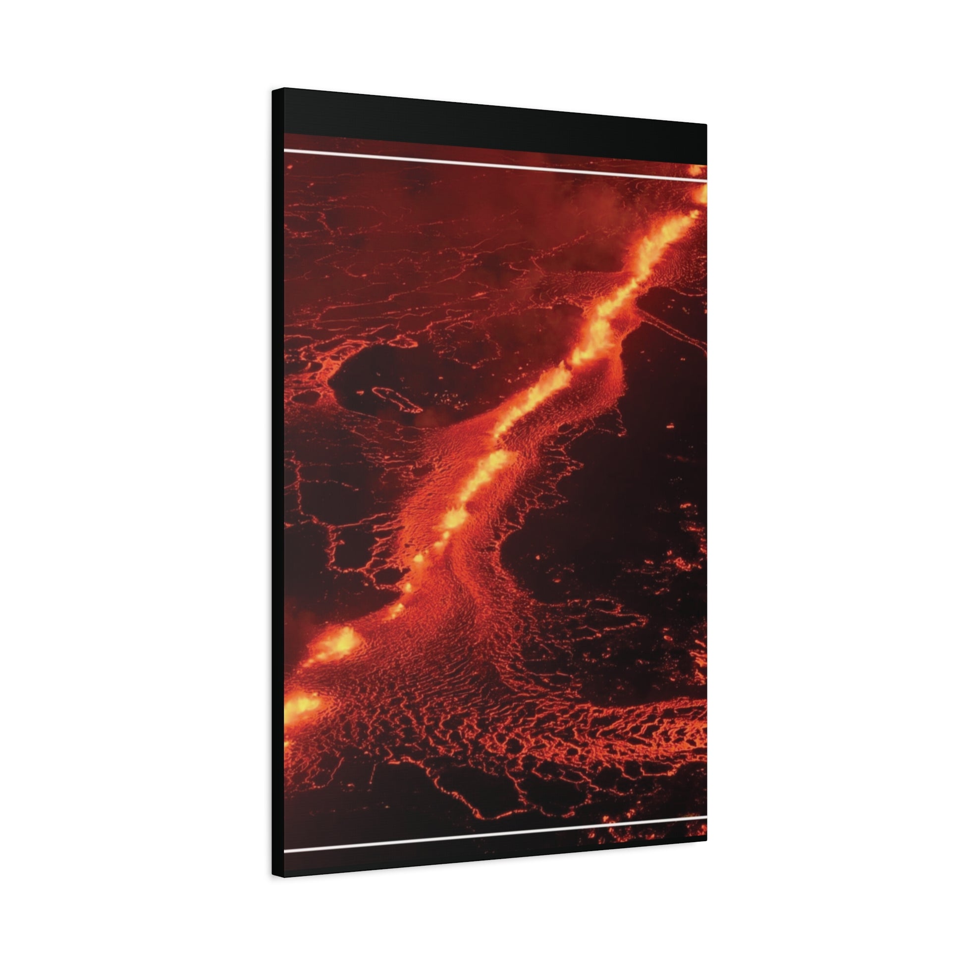 Lava Flow Canvas Wall Art, Modern Home Decor, Unique Gift for Art Lovers, Living Room Decoration