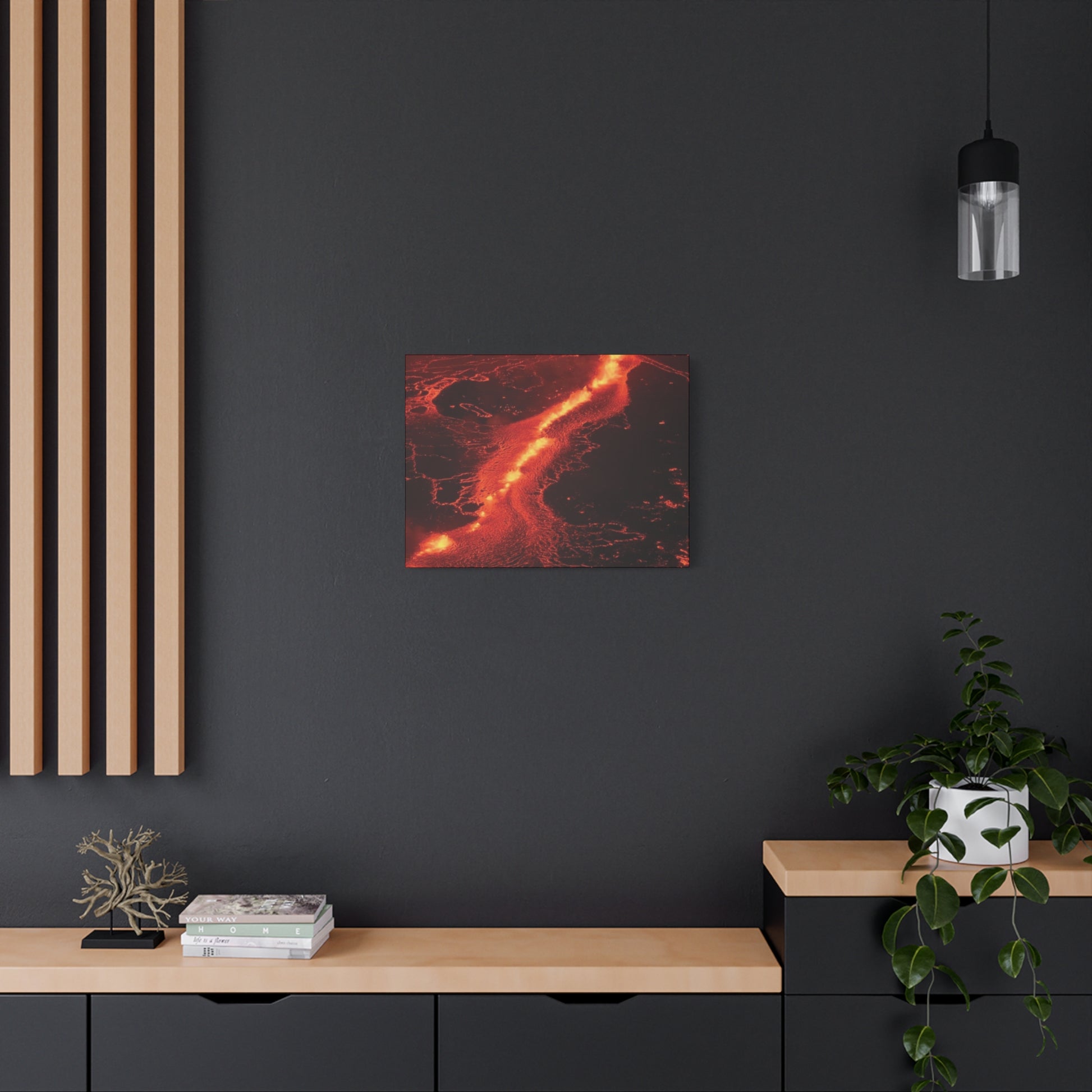 Lava Flow Canvas Wall Art, Modern Home Decor, Unique Gift for Art Lovers, Living Room Decoration