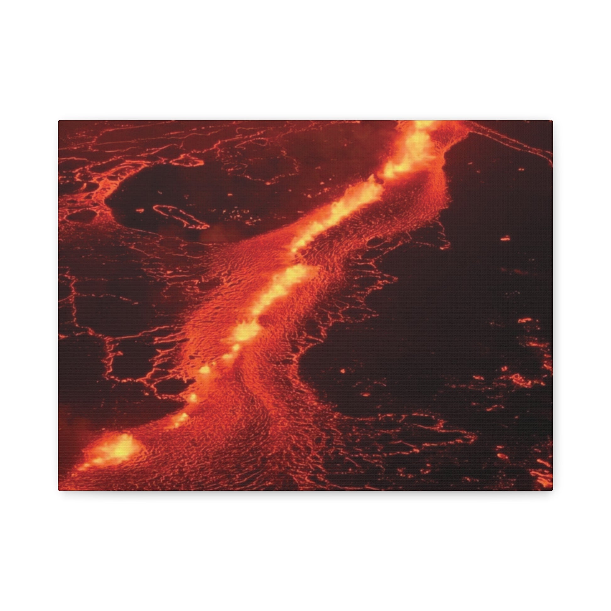 Lava Flow Canvas Wall Art, Modern Home Decor, Unique Gift for Art Lovers, Living Room Decoration