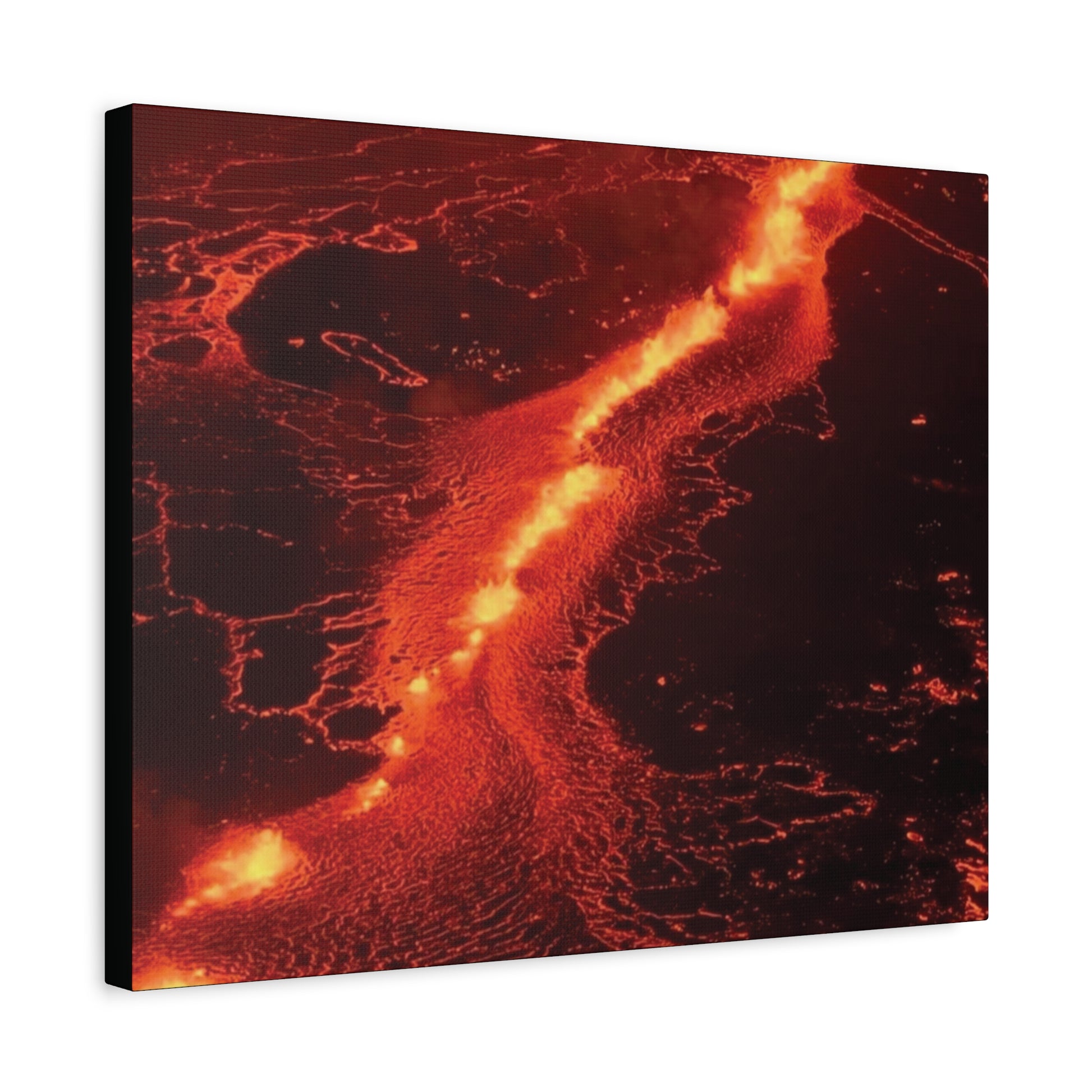 Lava Flow Canvas Wall Art, Modern Home Decor, Unique Gift for Art Lovers, Living Room Decoration