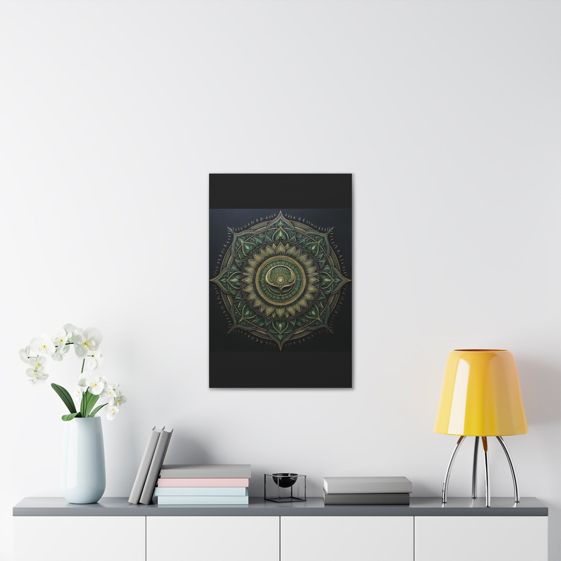 Bohemian Decor Wall Art Canvas, Mandala Artwork, Home Decor Gift, Meditation Room Decoration, Unique Gift for Yoga Lovers