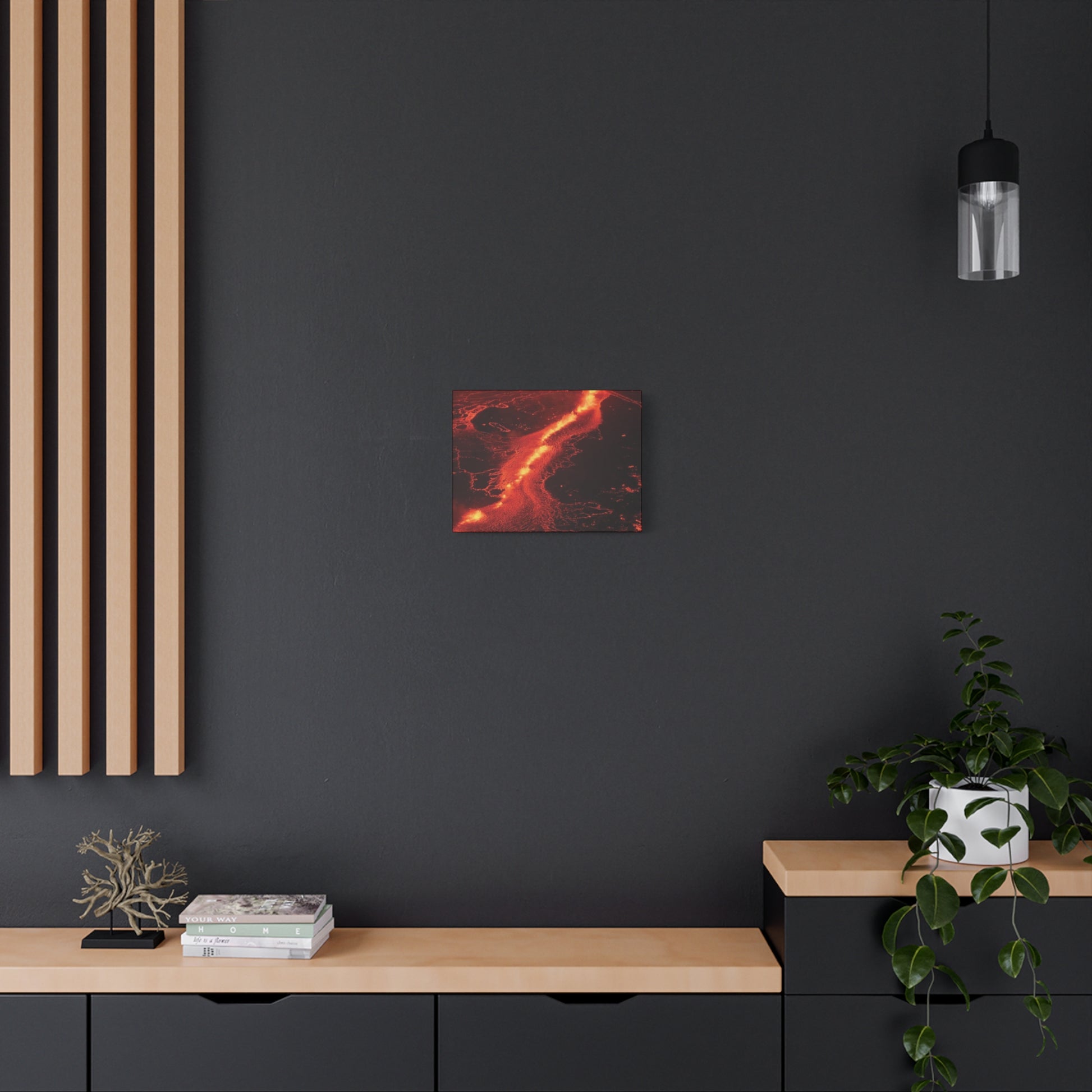 Lava Flow Canvas Wall Art, Modern Home Decor, Unique Gift for Art Lovers, Living Room Decoration