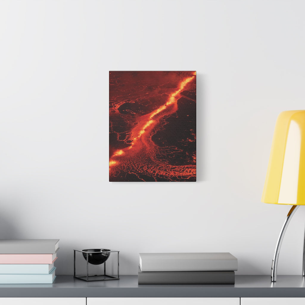 Lava Flow Canvas Wall Art, Modern Home Decor, Unique Gift for Art Lovers, Living Room Decoration