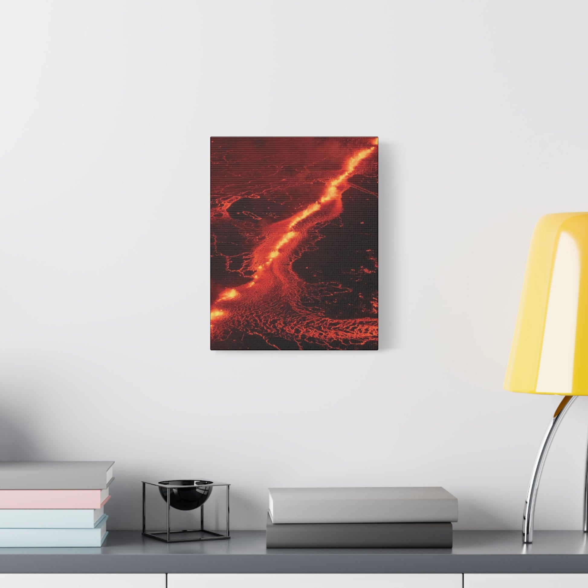 Lava Flow Canvas Wall Art, Modern Home Decor, Unique Gift for Art Lovers, Living Room Decoration