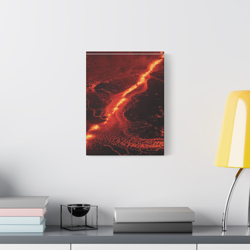 Lava Flow Canvas Wall Art, Modern Home Decor, Unique Gift for Art Lovers, Living Room Decoration