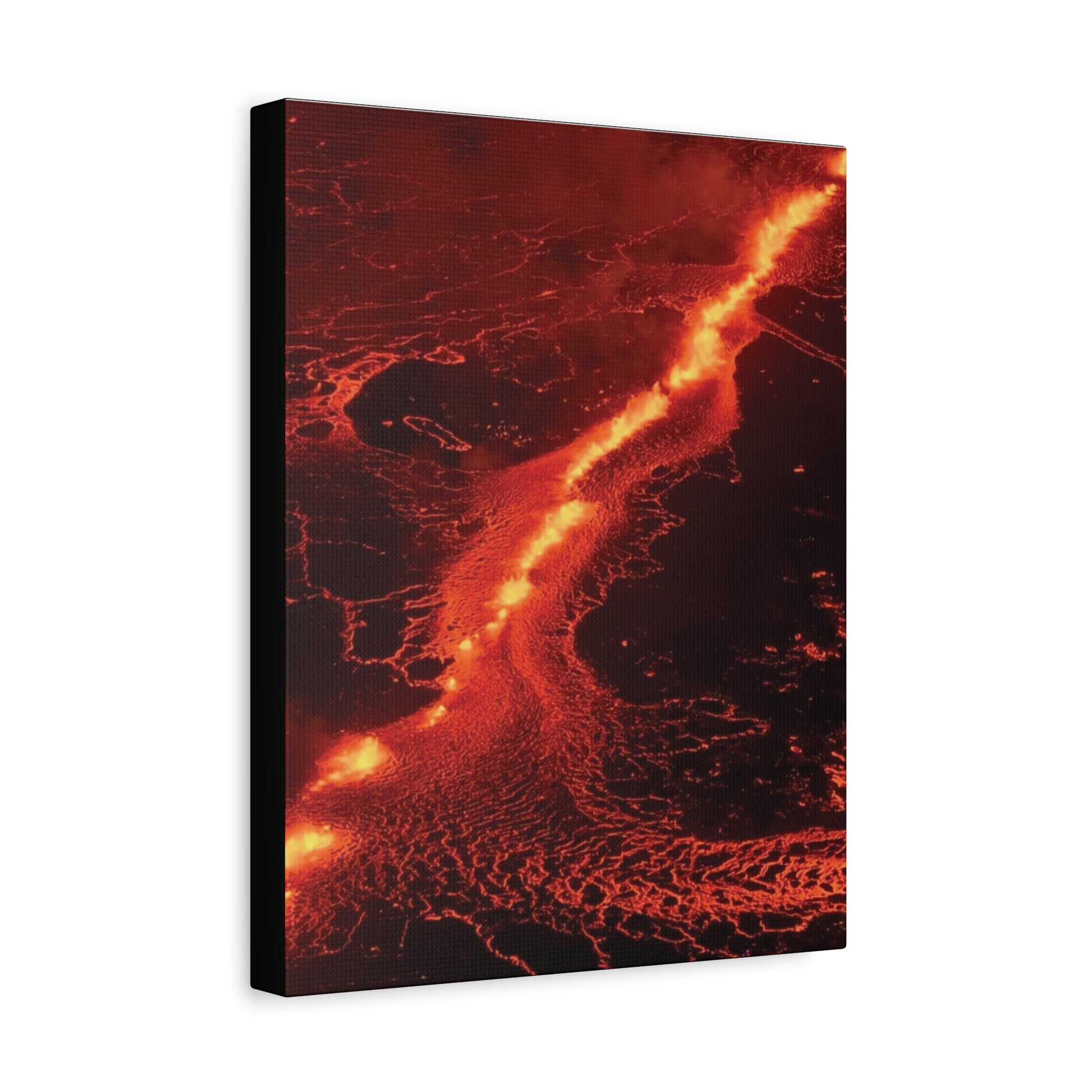 Lava Flow Canvas Wall Art, Modern Home Decor, Unique Gift for Art Lovers, Living Room Decoration