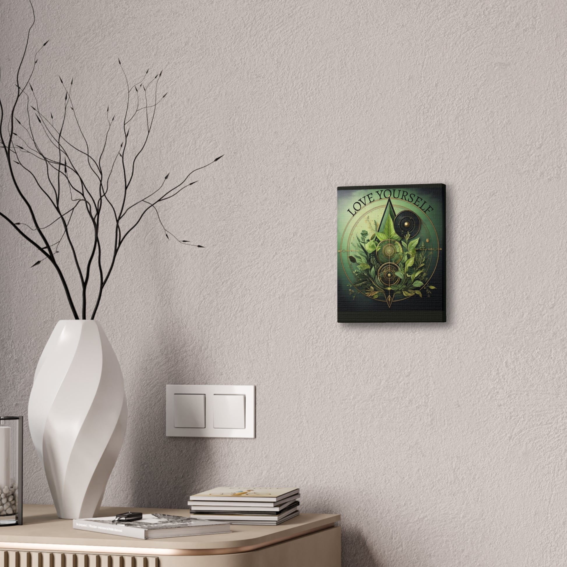 Canvas Art Print, Boho Wall Decor, Greenery Artwork, Nature Inspired Decor, Gift for Plant Lovers
