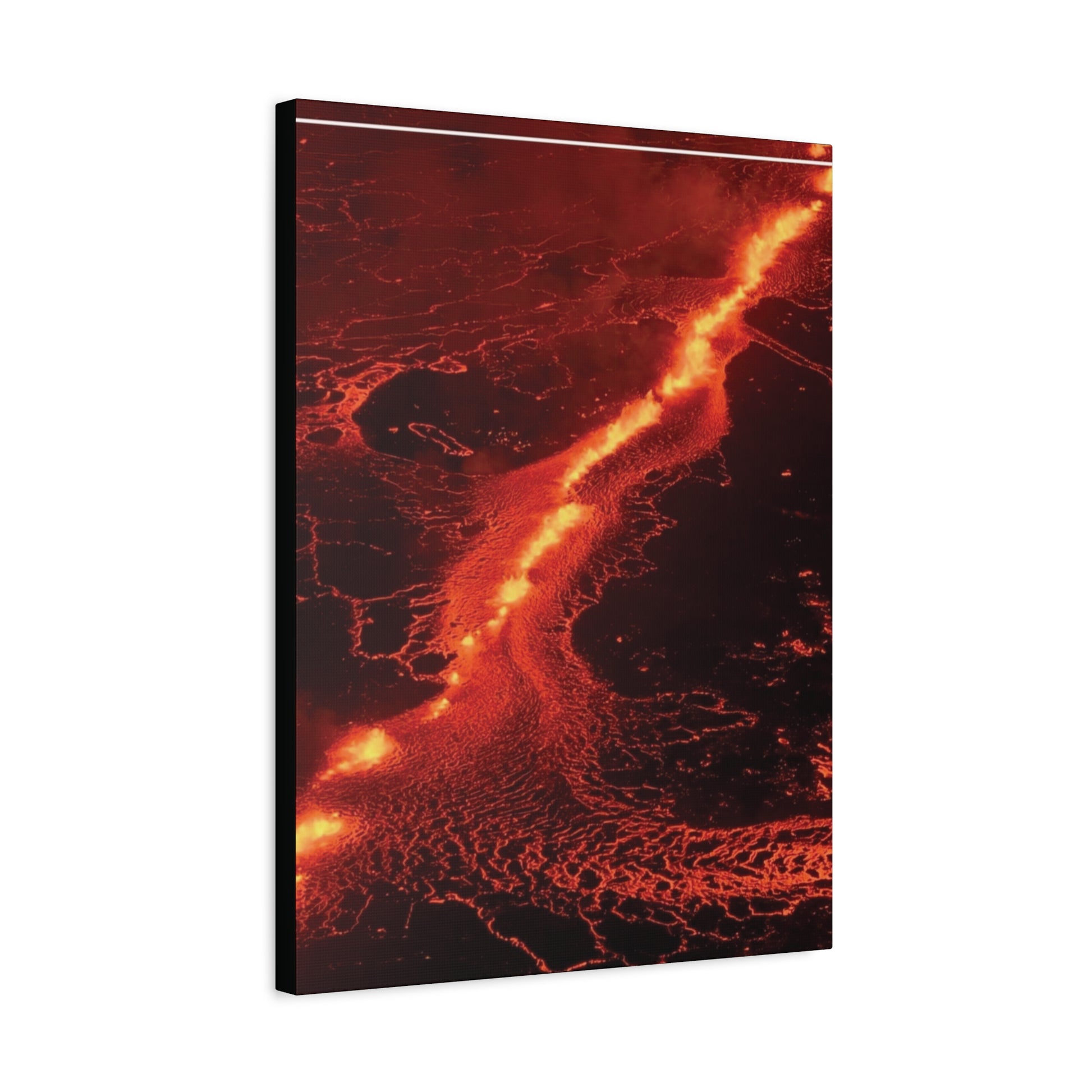 Lava Flow Canvas Wall Art, Modern Home Decor, Unique Gift for Art Lovers, Living Room Decoration