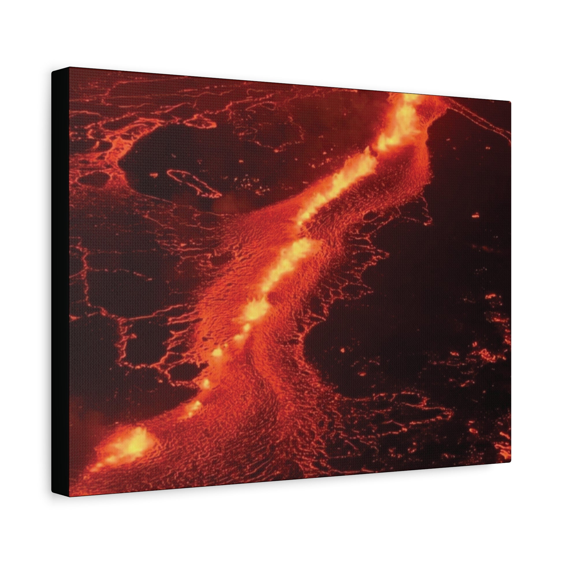 Lava Flow Canvas Wall Art, Modern Home Decor, Unique Gift for Art Lovers, Living Room Decoration