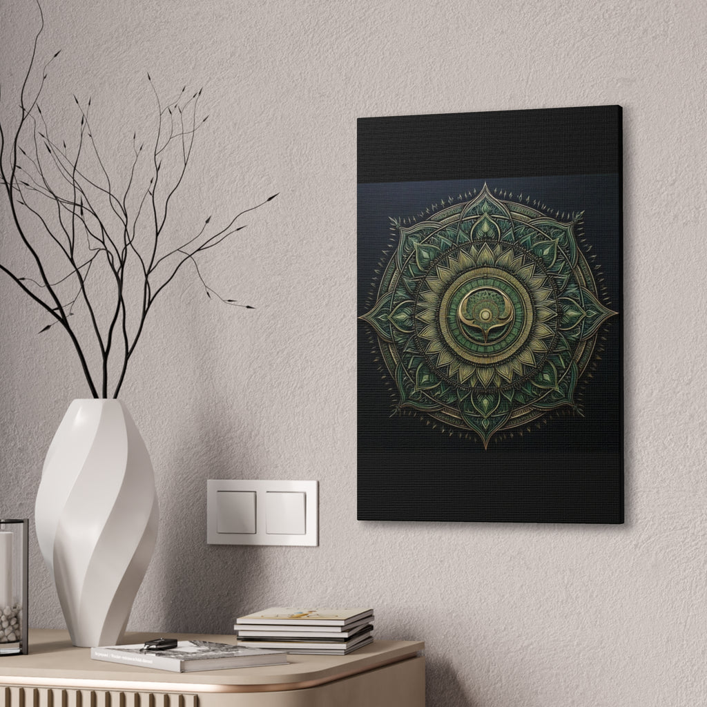 Bohemian Decor Wall Art Canvas, Mandala Artwork, Home Decor Gift, Meditation Room Decoration, Unique Gift for Yoga Lovers