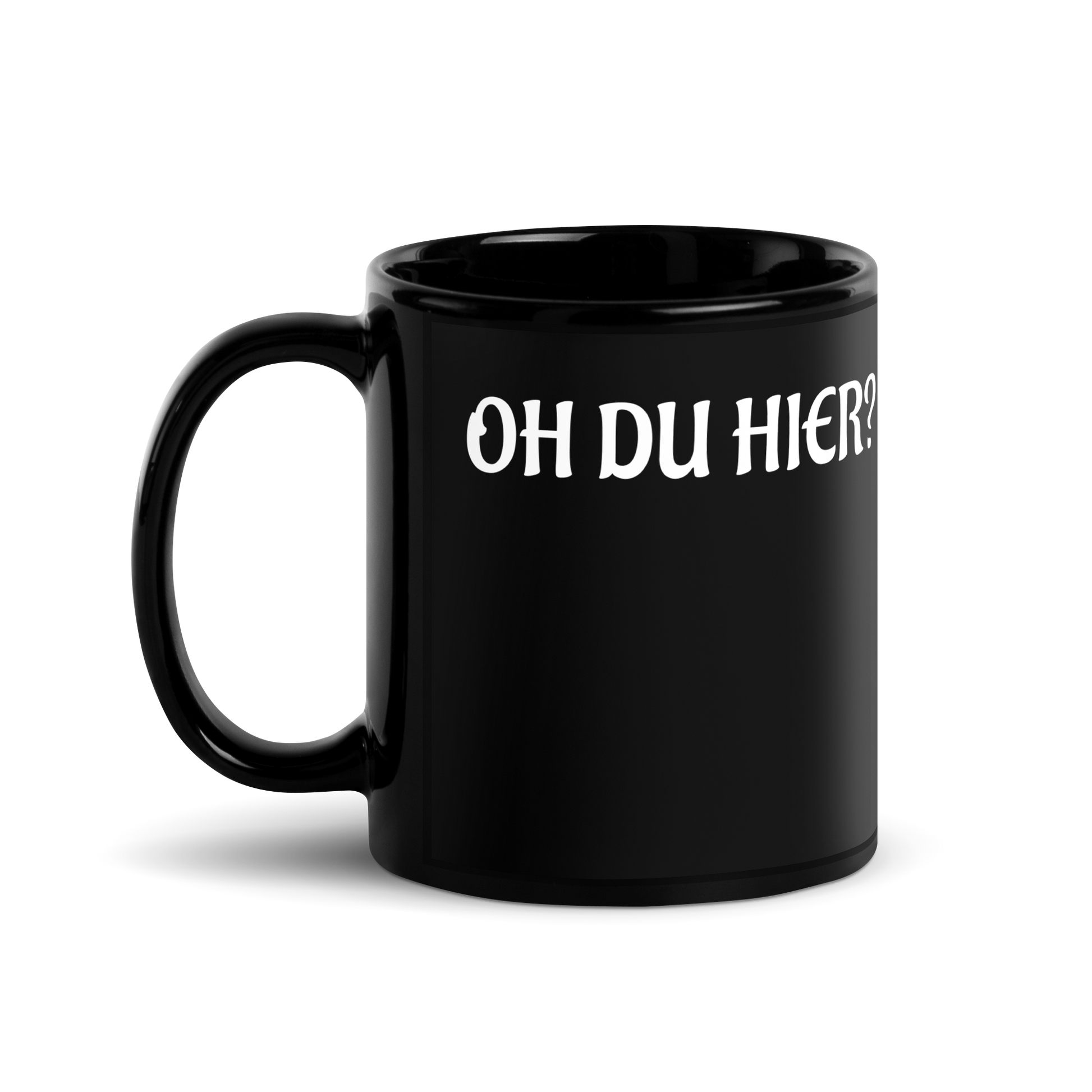 Tasse “Du auch hier? Ich muss weg” | Lustige Statement-Tasse für Morgenmuffel & Introvertierte